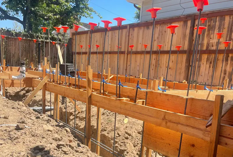 Concrete Pumping Structure for Backyard Patios in LA